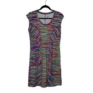 Title Nine Dream Dress Striped Sleeveless Casual‎ Athletic Size M Multicolor